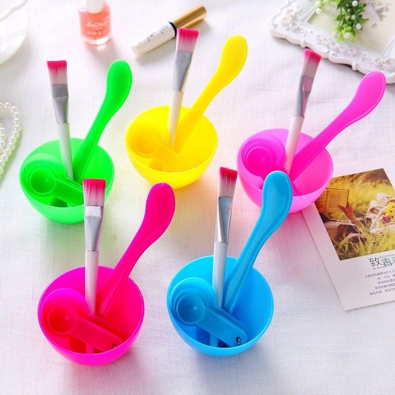 Mangkok Peracik Masker Wajah DIY 4in1 Mas Bowl Tool