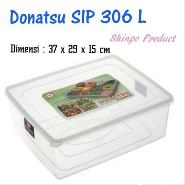 Jual Shinpo Donatsu 306 306l Tempat Donat Sealware Plastik Kotak Kue