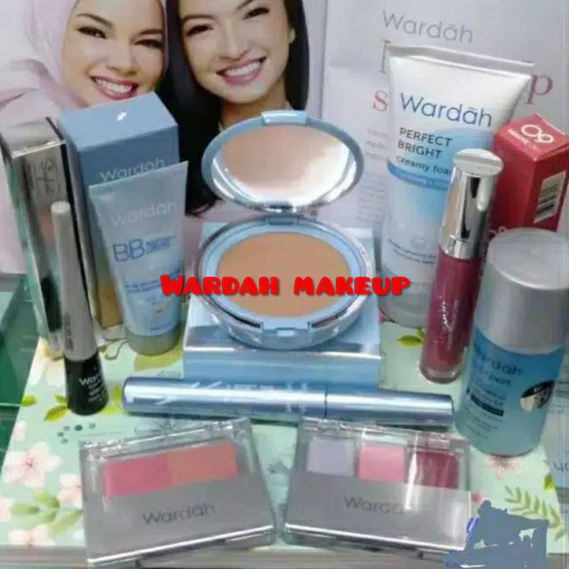 wardah paket seserahan/wardah paket make up/wardah palet lengkap
