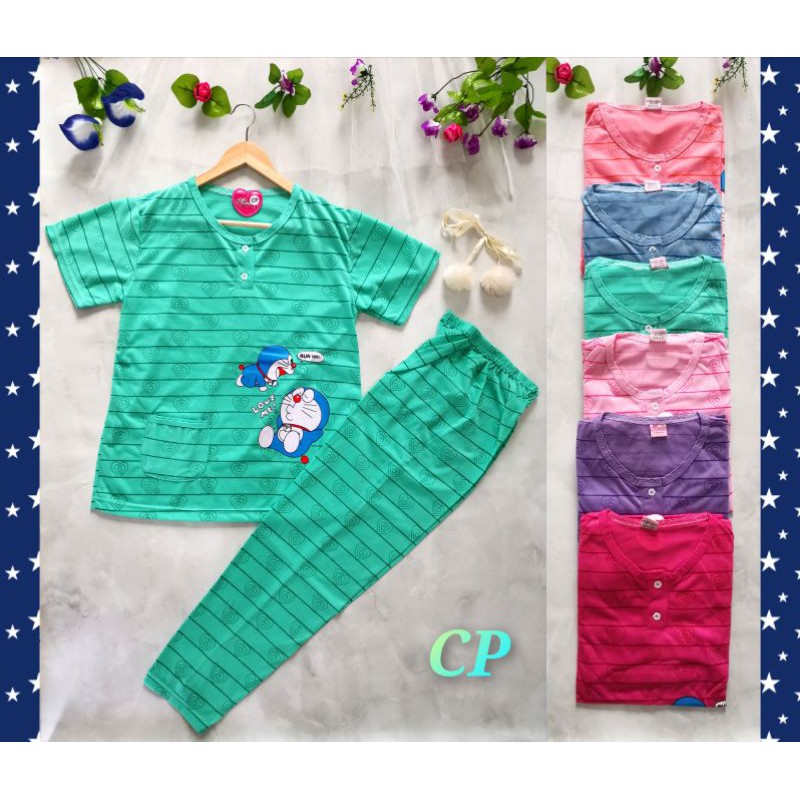 piyama baju tidur CP lucu bahan kaos - baju tidur dewasa