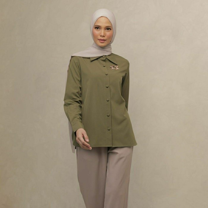 Billie Shirt Green Army - Klamby