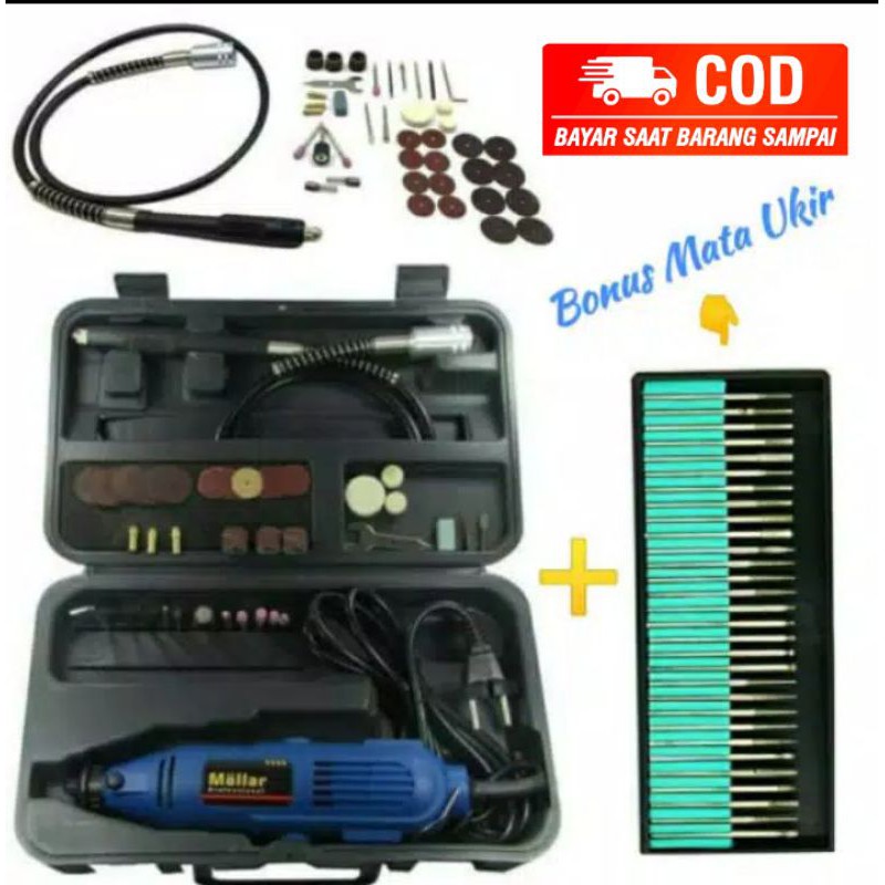 bor mini grender mollar + 30 pc mata bor ukir grafir