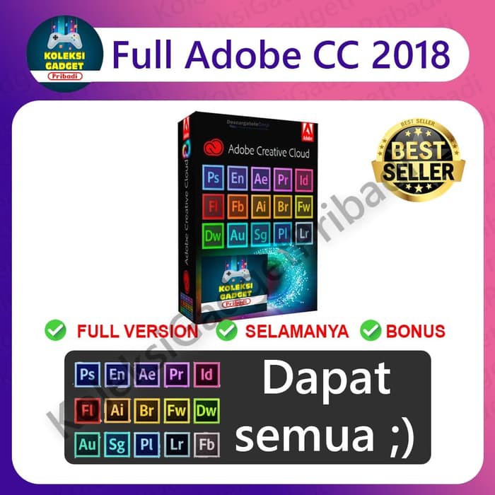 Terl4ris Paket Komplit Adobe Master Collection Cc 18 Plus Full Version Shopee Indonesia