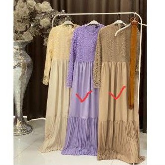 150. Vivorie Gamis Brukat Elegan Premium
