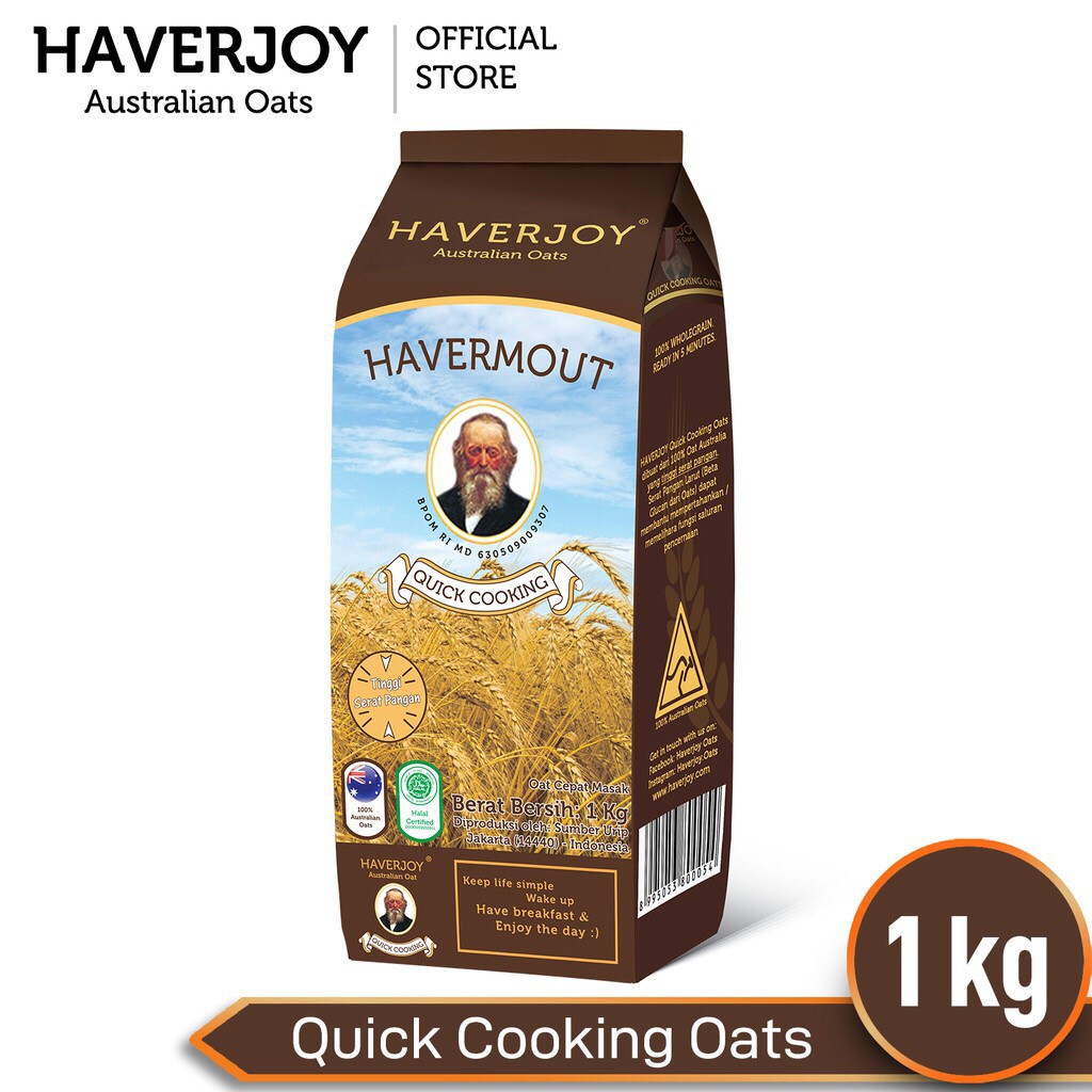 Havermout Haverjoy Quick Cooking Oats 1Kg