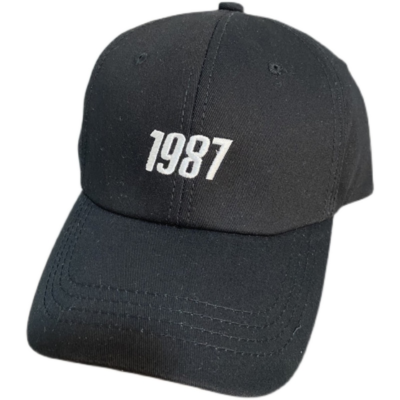 1987 Topi Baseball Casual Desain Alfabet Gaya Korea Untuk Pria / Wanita