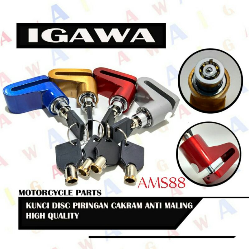 Kunci Gembok Cakram Motor Kunci Disc Lock Kunci Gembok Cakram Motor Variasi Universal Motor