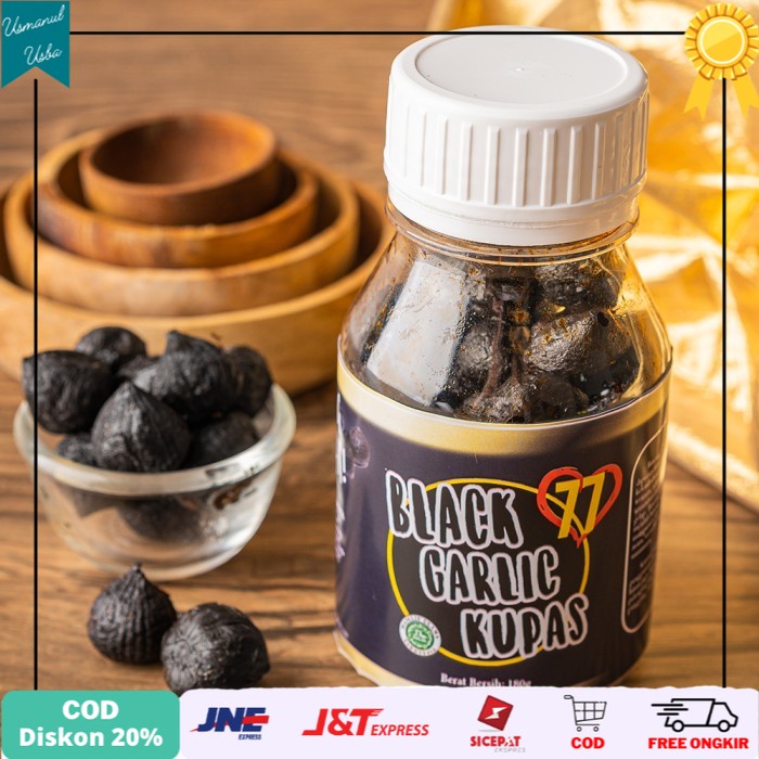 

❤COD❤ Black Garlic Tunggal Kupas - HERBAL BERKHASIAT - Biasa
