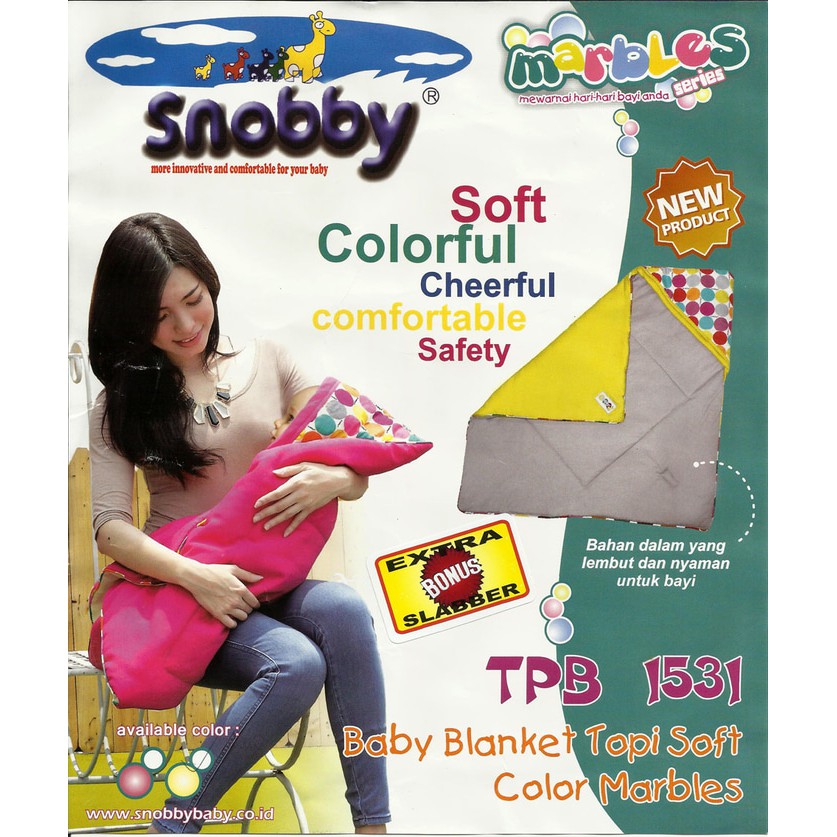 selimut bayi snobby marbels series baby blangket