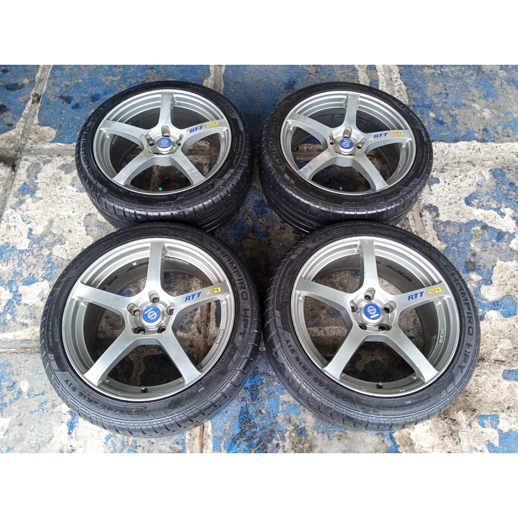 velg seken bekas ssr separco ring 18x8 pcd 5x114 second bekas murah plus ban 225 45 ring 18 murah ge