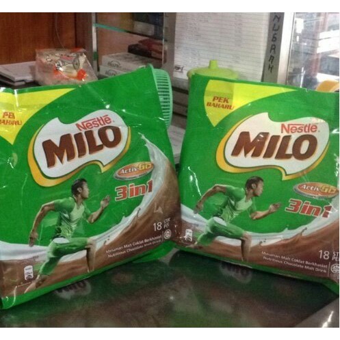 

milo sachet 3 in 1 (18 + 3 stik ) malaysia