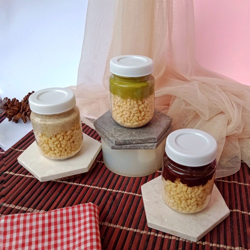 

Chrispy Choco Jar | Green Tea | Tiramisu | Cemilan Coklat Lumer Choco Jar | Choco Crispy