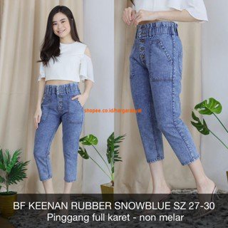 CELANA KEENAN RUBBER JEANS 7/9