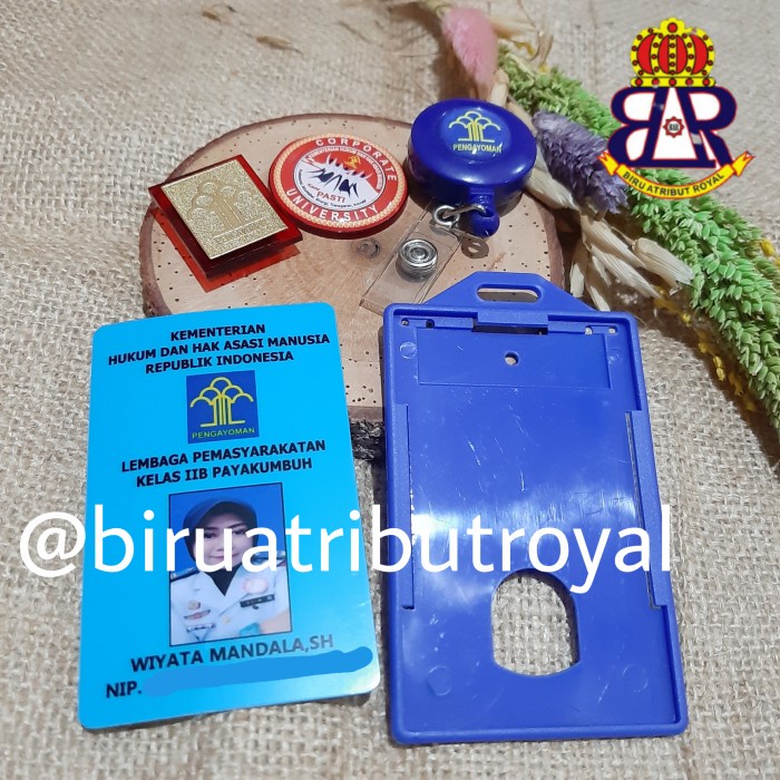 

Lucu Name Tag Custom Id Card Kumham ( Paket Id Custom 2 ) Berkualitas