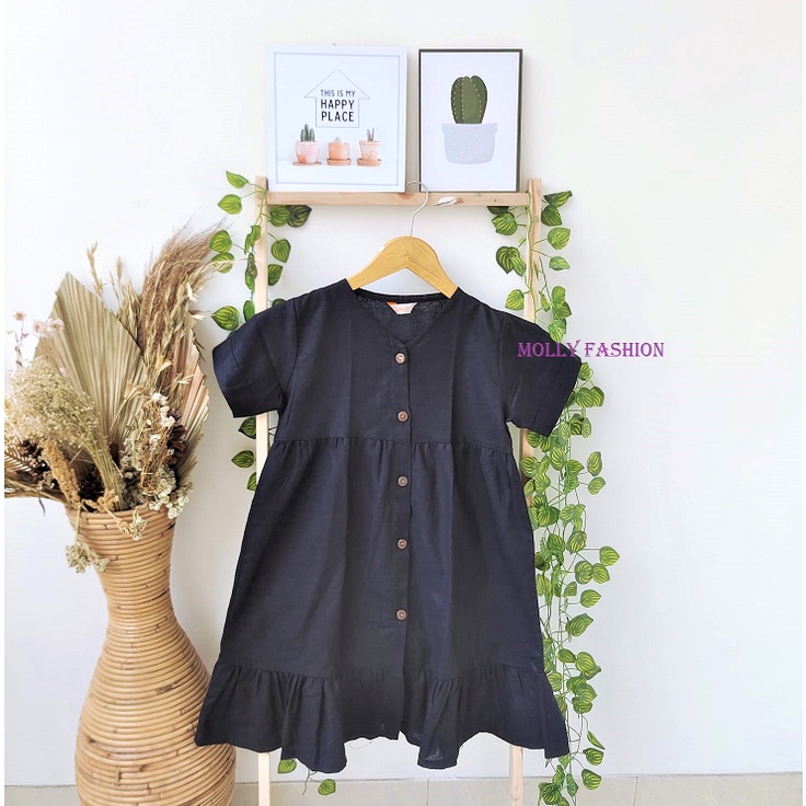 DRESS IYONA/DRESS LINEN ANAK/DRESS ANAK