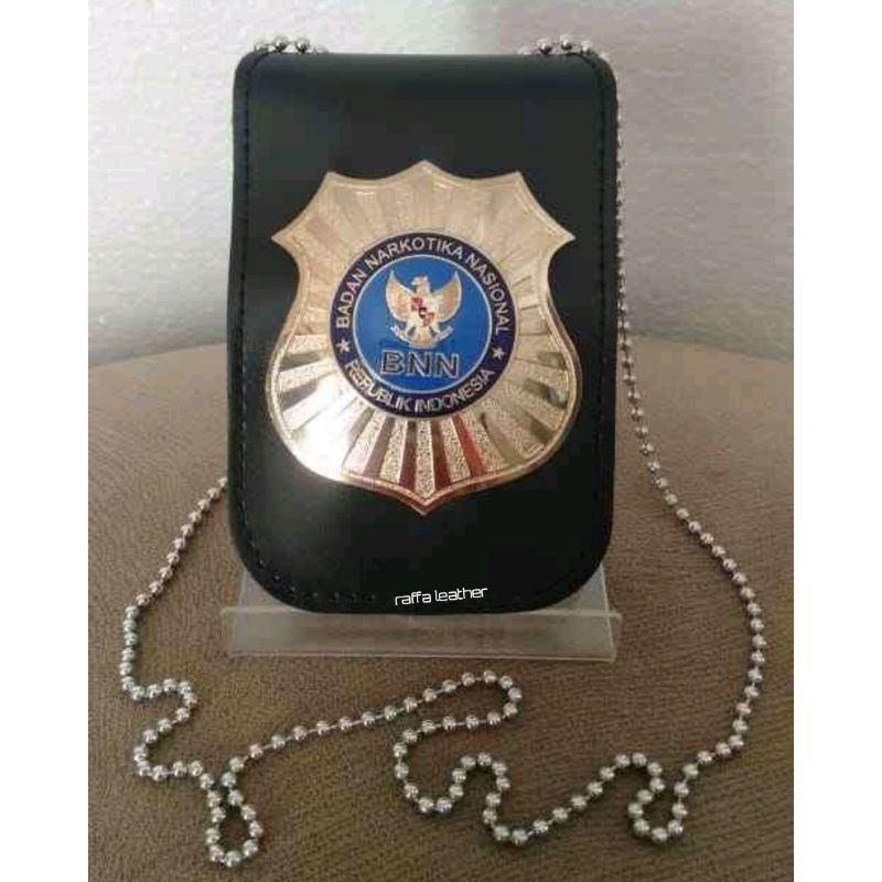 Dompet kalung KTA BNN.bahan kulit asli berkualitas.