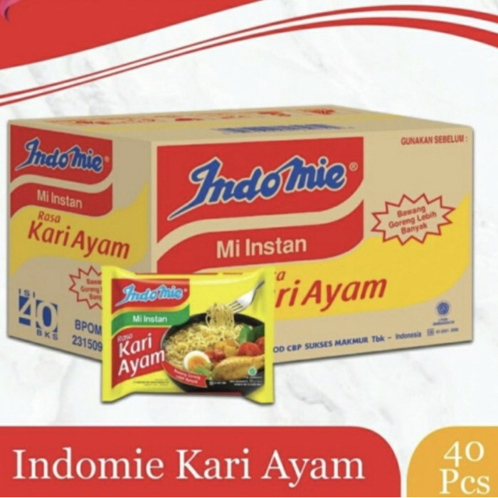 

indomie kari ayam 1 dus