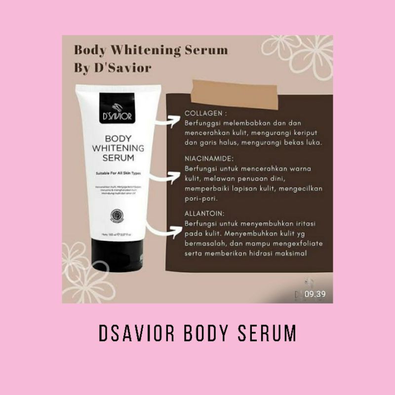 dsavior body serum