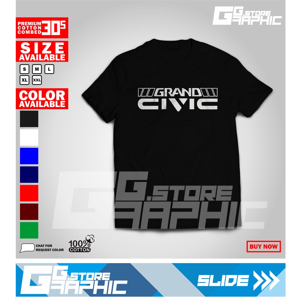 Kaos GRAND CIVIC Murah Berkualitas