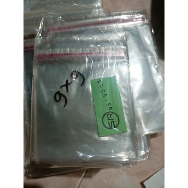 Plastik Opp Roti (SEAL / LEM) 9X9 Kemasan Roti Souvenir dll