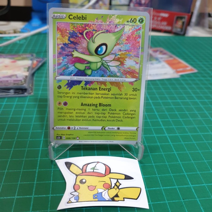 Promo Kartu Pokemon Indonsia - Set 7 - Celebi Amazing Rare