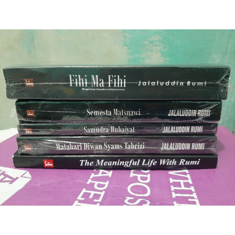 Paket 5 buku fihi ma fihi,semesta malsnawi,samudra rubaiyat,matahari,fan rumi