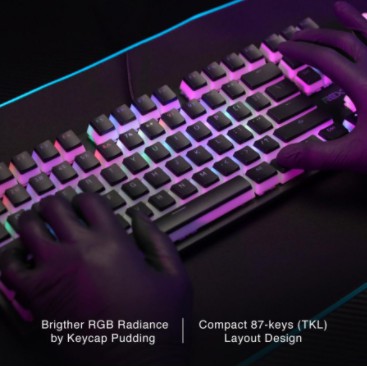 Keyboard gaming rexus wired usb mechanical tkl 87 key rgb legionare mx9-p mx9p pudding free switch