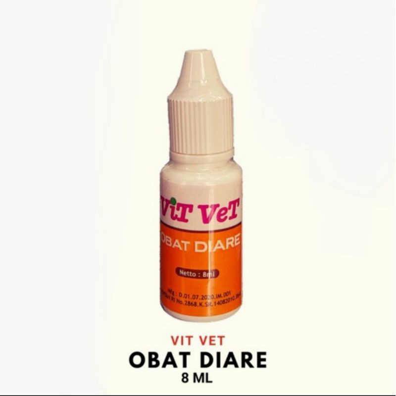 Vit Vet obat diare mencret hewan anjing kucing kelinci  8ml