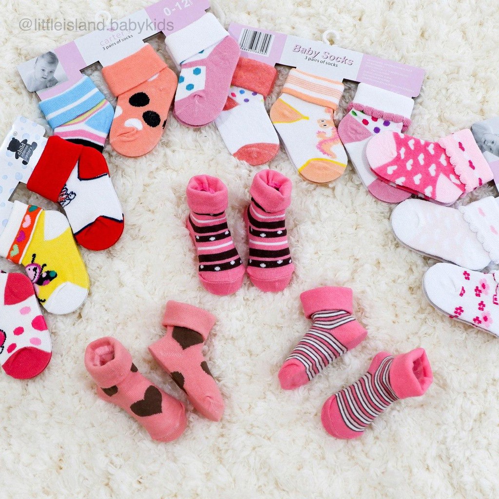 LIN9042 - 3 in 1 Kaos Kaki Bayi 0-12 Bulan