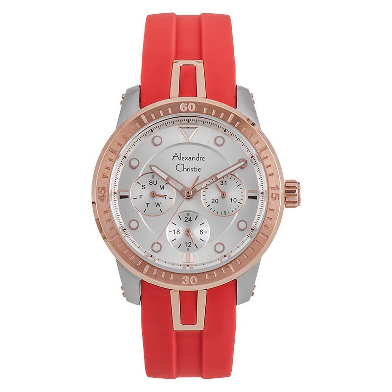 Alexandre Christie AC 2772 BFRTRSL Jam Tangan Wanita Rubber Strap