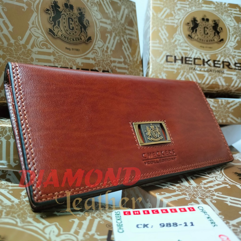 Checkers Asli Dompet Kulit Panjang Impor CK 11