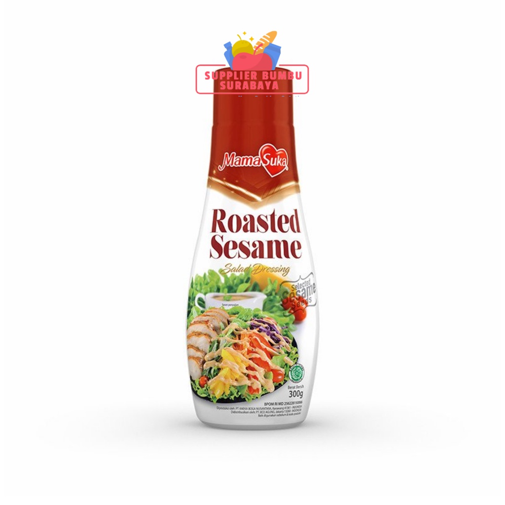 MamaSuka Salad Dressing Thousand Island Roasted Sesame Honey Mustard Hot Lava Cheesy Mayonaise Botol 300g