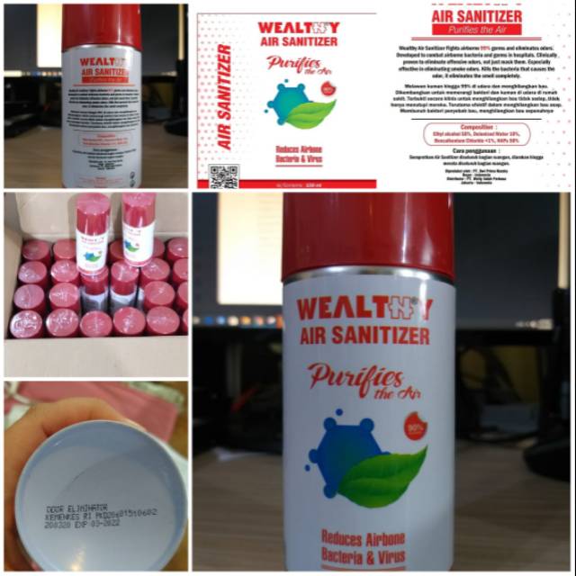 WEALTHY AIR SANITIZER BUKAN HAND SANITIZER
