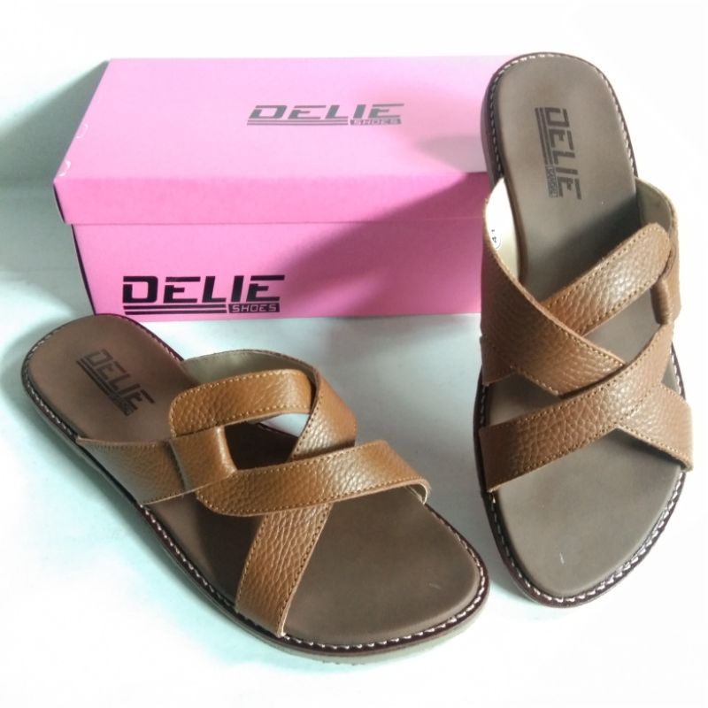 Sandal Kulit Asli Wanita Size Besar 41-43