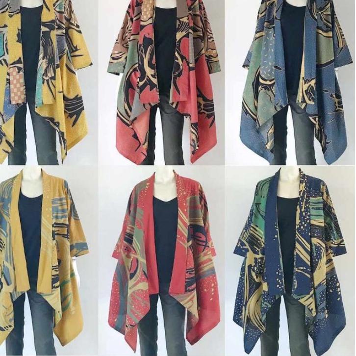 Paling Sesuai.. LONG CARDI BATIK ASIMETRIS | LONG VEST BATIK WANITA ASIMETRIS