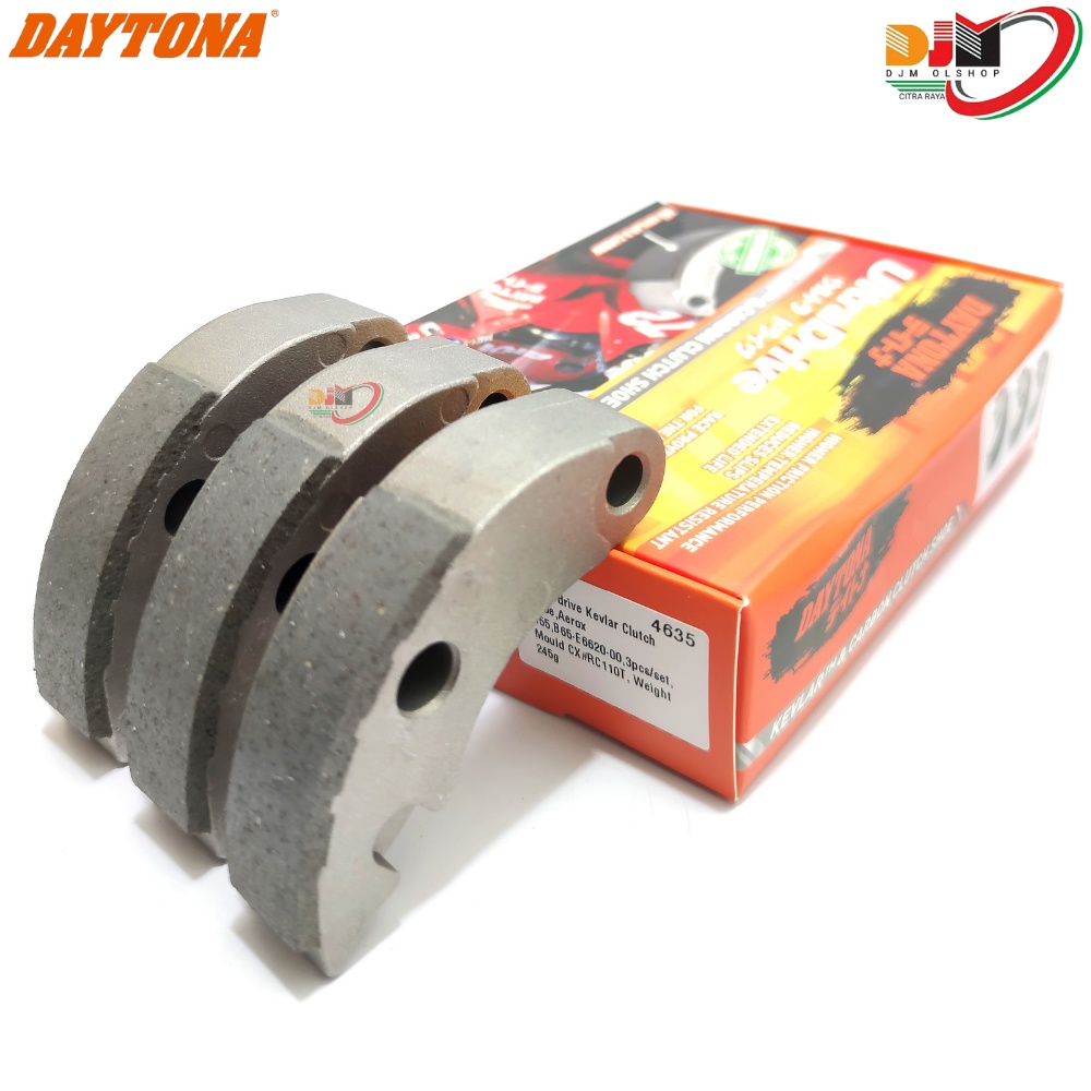 KAMPAS GANDA DAYTONA KEVLAR - CARBON CLUTCH SHOE MIOJ N-MAX AEROX VARIO BEAT DLL