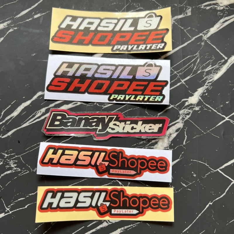 STICKER STIKER HASIL SHOPEE PRINCUTT