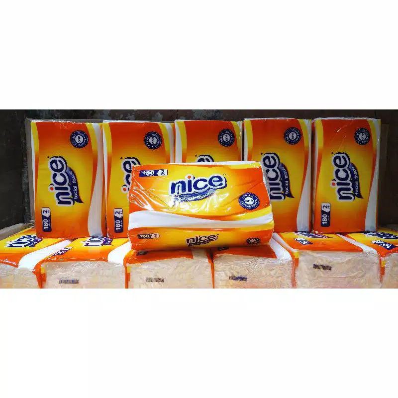 TISU NICE FACIAL TISSUE 180 SHEETS 2 PlY TISU TISSU TRAVEL HARGA PROMO