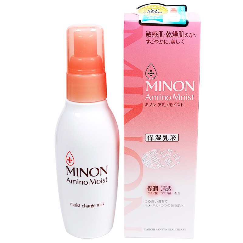 Japan Minon Amino Moist Charge Milk 100g Cream susu untuk wajah kering  dan sensitif