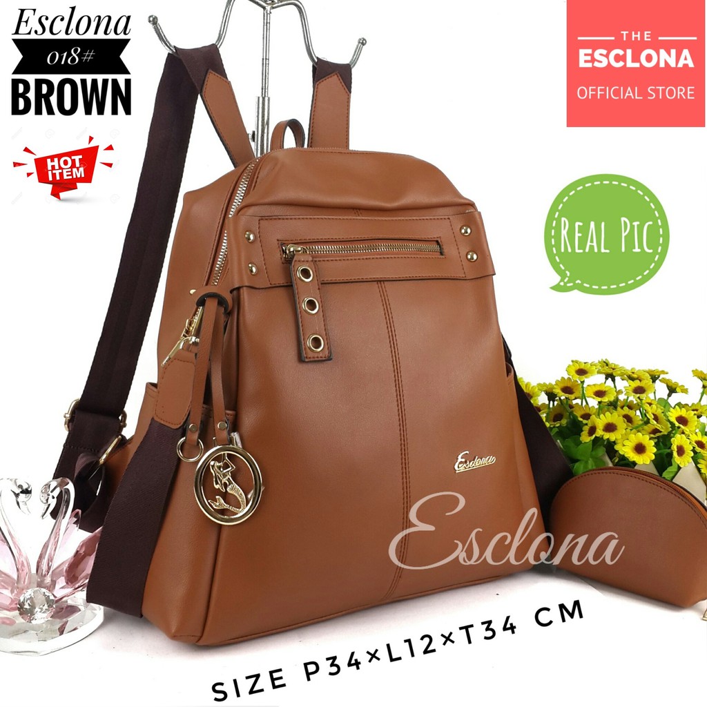 Tas Ransel Wanita Import Batam Bag Backpack Gendong Women 018 Selempang Cewek Branded Cantik Grosir Fashion Murah Handbag Original Besar Laptop Kantor Kerja Kuliah Premium Super Populer Terbaru Terlaris Hobo Gadis Traver Dewasa Santai Berpergian Camping