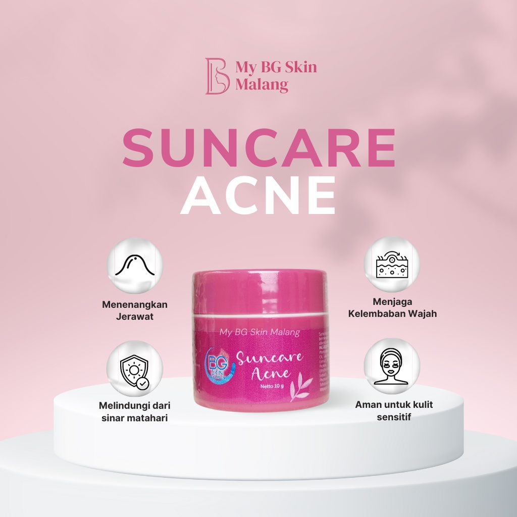 Beauty Glow BG Skin Suncare Acne lotion tabir surya sunscreen anti UV pelindung kulit berminyak dan jerawat