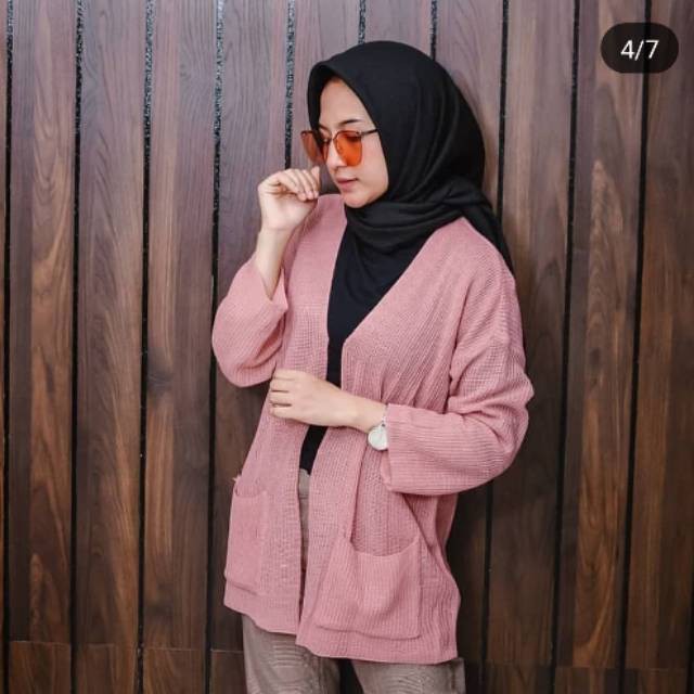 COD SHAKER CARDIGAN KNIT | DEANDRA OVERSIZE CARDIGAN RAJUT | KARDIGAN RAJUT MURAH | OUTER RAJUT