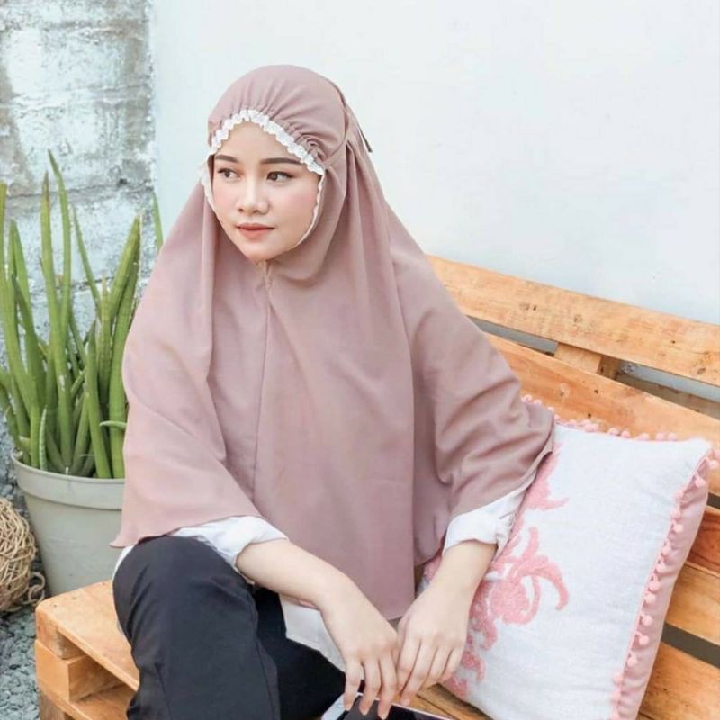 NEW BERGO KERUT RENDA TALI NON PET / BERGO SALLY RENDA MARYAM INSTANT