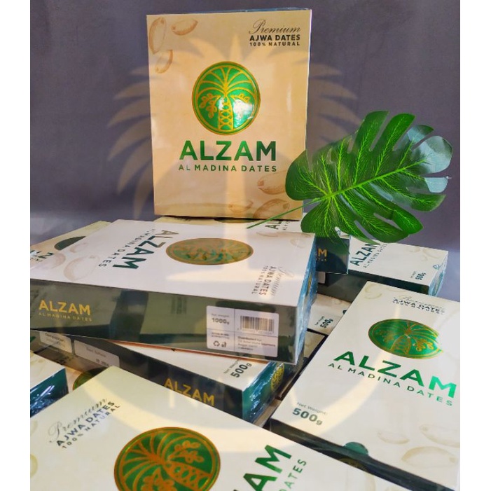 Premium Ajwa Dates 1KG 100% Natural Buah Kurma Ajwa ALZAM [ Promo Spesial Shopee ] Manis Lezat Halal Biidznillah