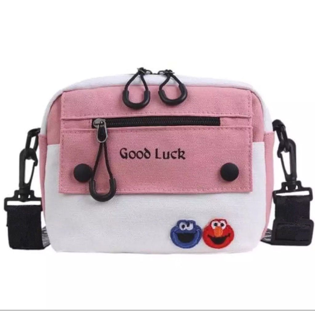 New Tas Selempang Mini ELMO Lucu ala korea / Messenger Bag / Shoulder Bag / Tas Sling Bag Mini