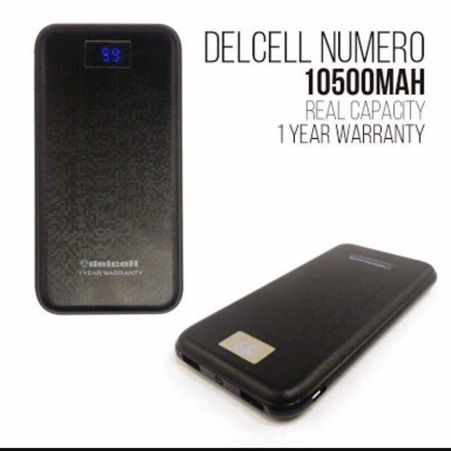 [Gratis Ongkir] Powerbank Delcell numero 10500 original