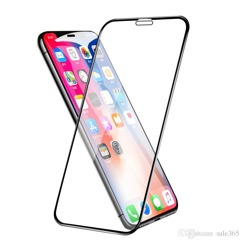 Tempered Glass Iphone XR dan Iphone Xs Max Full Lem Cover Screenguard Antigores Kaca Temperglass