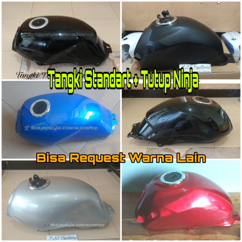 Tangki Standart plus Tutup Tengki Ninja ms Tiger New Revo Lama Megapro Lama New Primus Monoshock dll