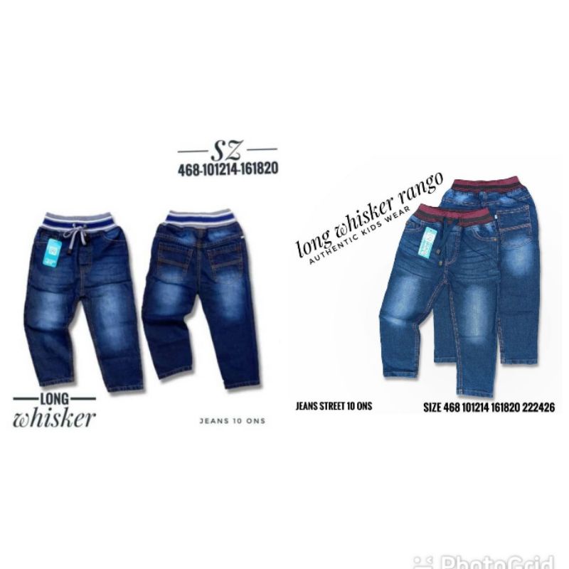 Ranggo Jeans Anak Panjang Wisker 1 - 14 Tahun