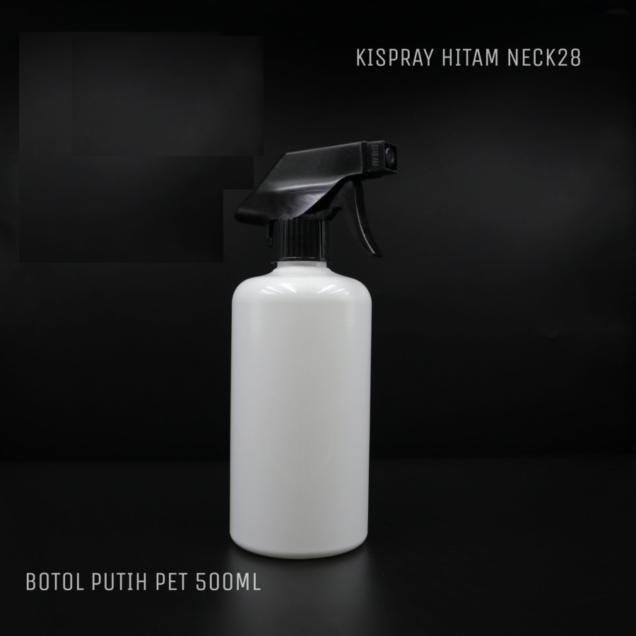 BABEE - BOTOL 500ML PUTIH SPRAY BIG TRIGGER / BOTOL PLASTIK 500ML PUTIH SUSU SEMPROT KISPRAY N28